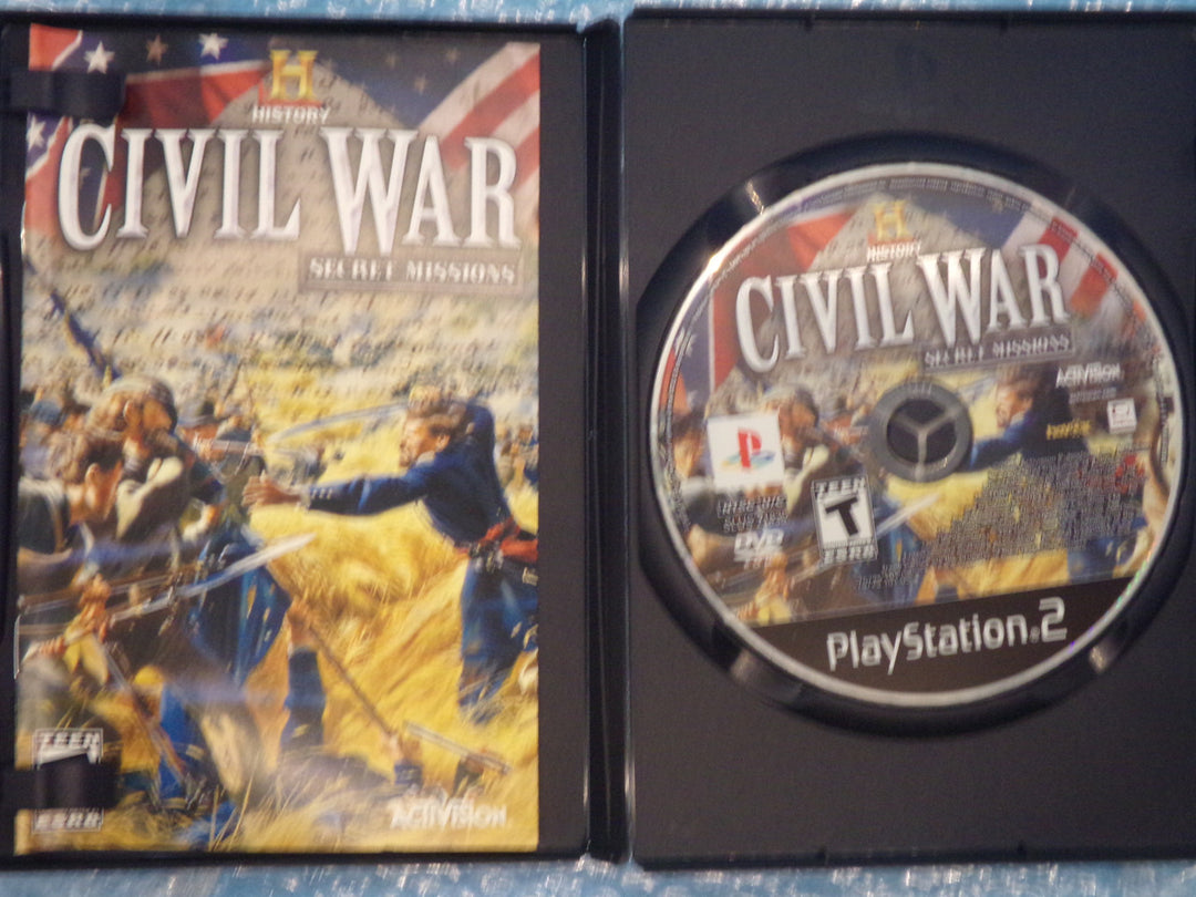 The History Channel: Civil War - Secret Missions Playstation 2 PS2 Used