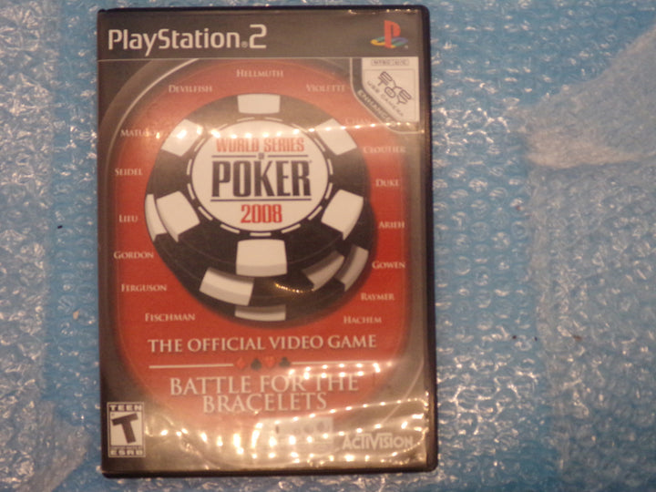 World Series of Poker 2008: Battle for the Bracelets Playstation 2 PS2 Used