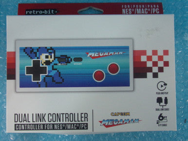 Retro-Bit Dual Link Nintendo NES 8-Bit Mega Man Controller NEW