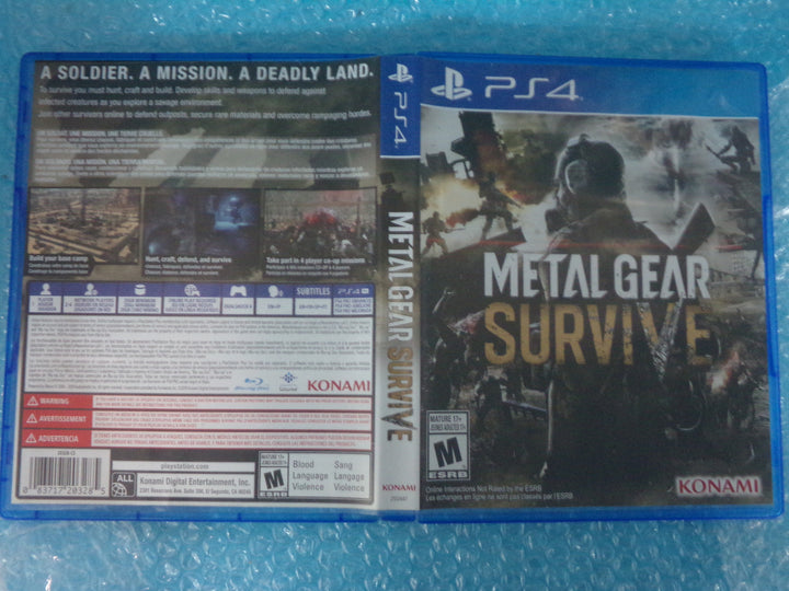 Metal Gear Survive Playstation 4 PS4 Used