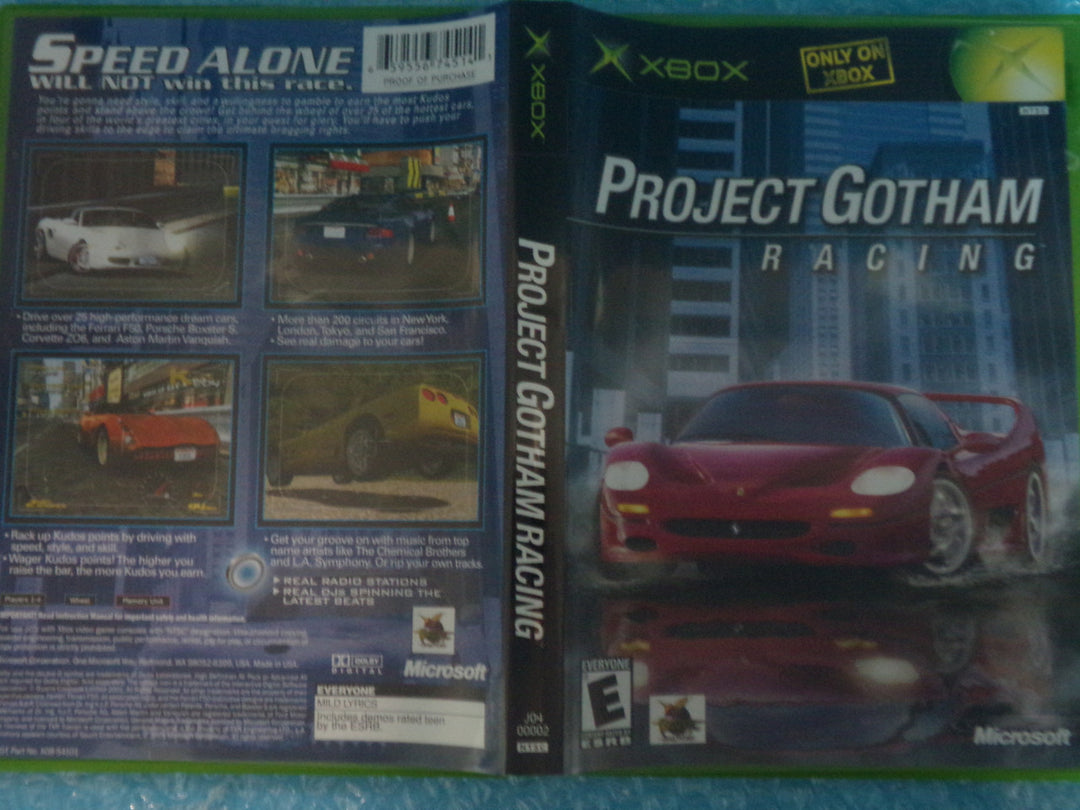 Project Gotham Racing Original Xbox Used