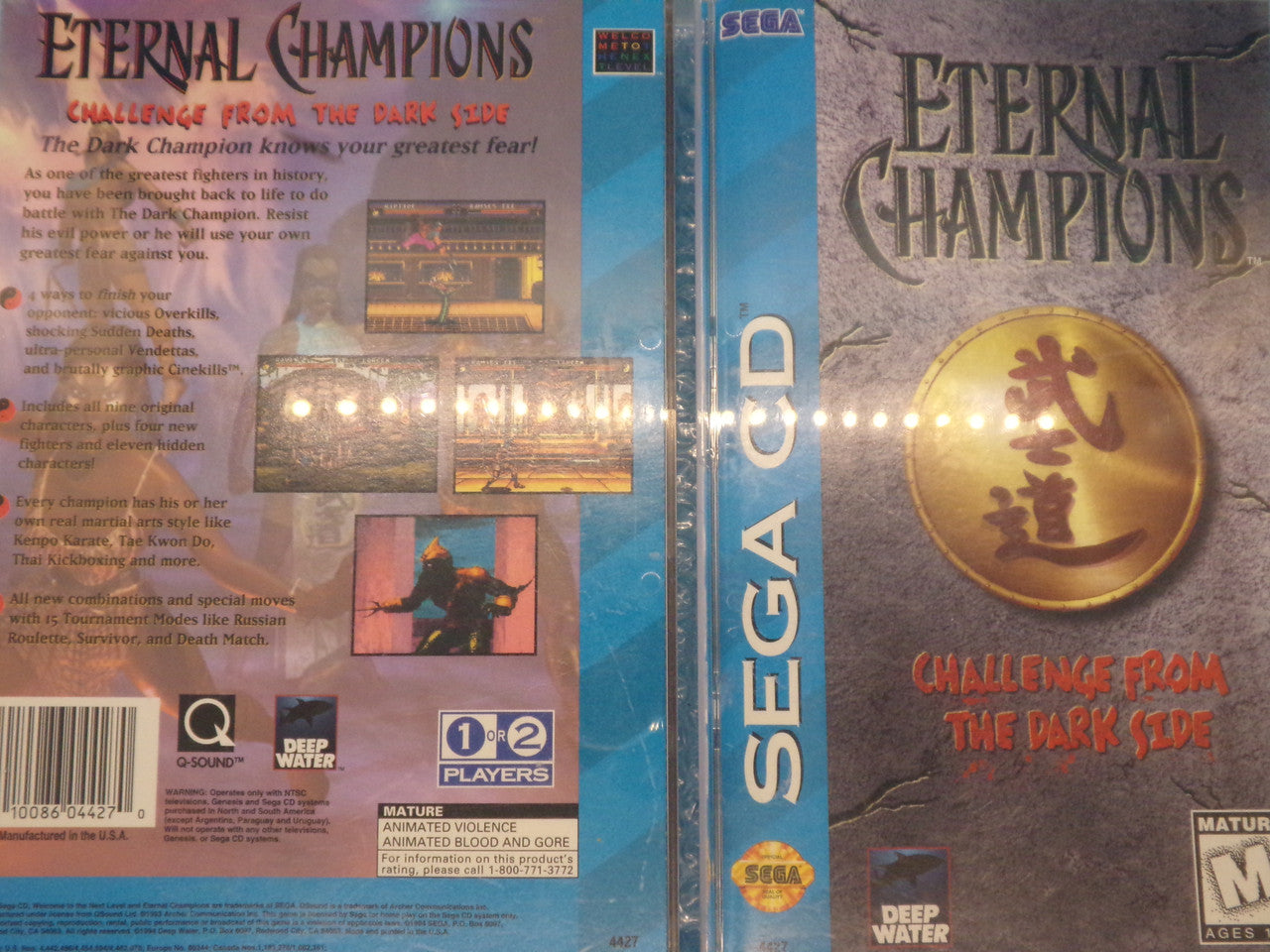 Eternal Champions: Challenge from the Dark Side Sega CD Used