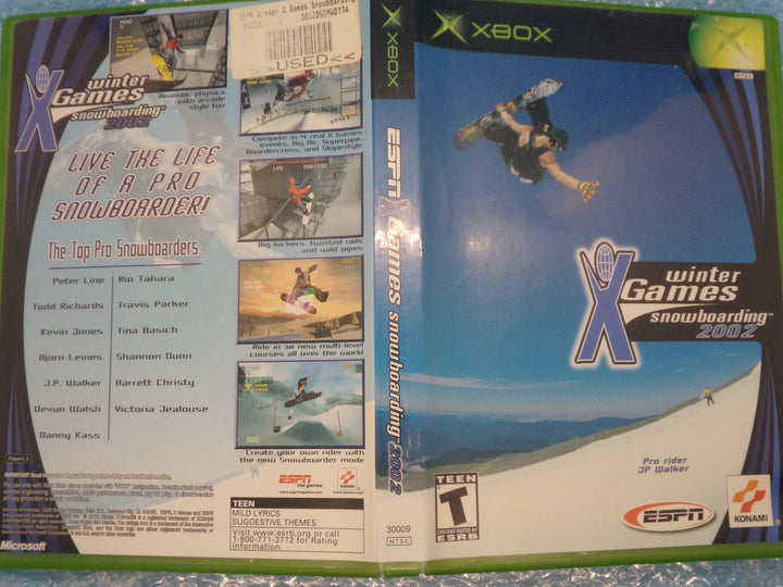 ESPN Winter X-Games Snowboarding 2002 Original Xbox Used