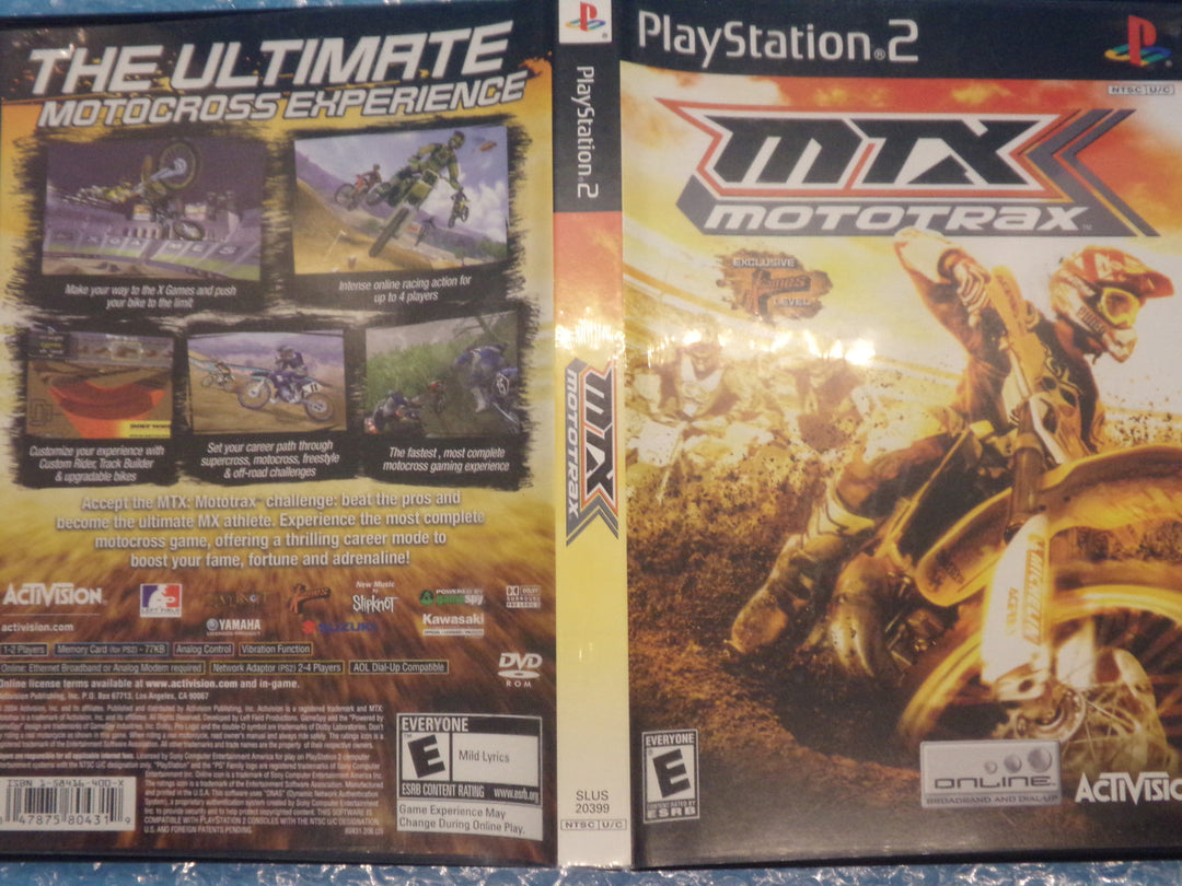 MTX Mototrax Playstation 2 PS2 Used