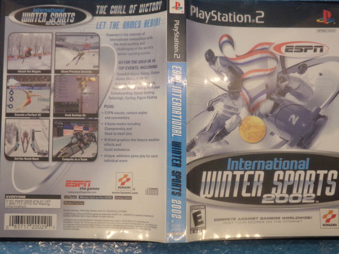 ESPN International Winter Sports 2002 Playstation 2 PS2 Used