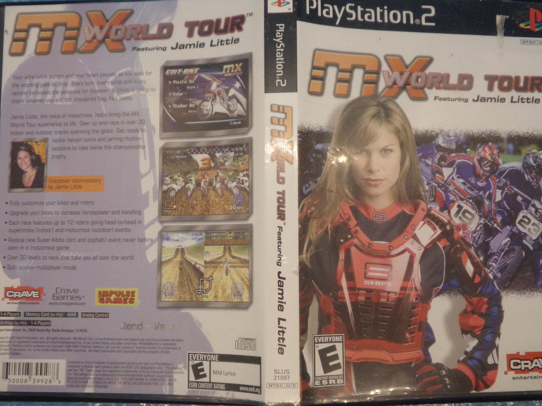 MX World Tour: Featuring Jamie Little Playstation 2 PS2 Used