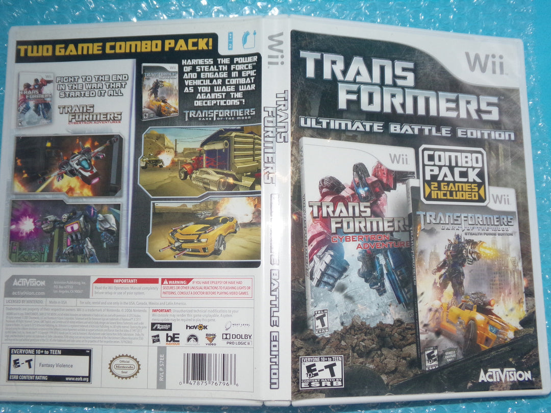 Transformers Ultimate Battle Edition Wii Used
