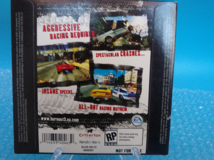 Burnout 3 Demo Disc Playstation 2 PS2 Used