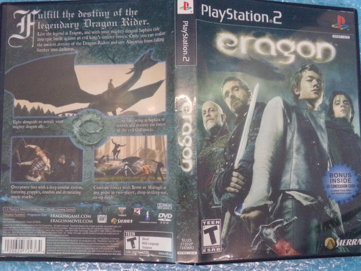 Eragon Playstation 2 PS2 Used