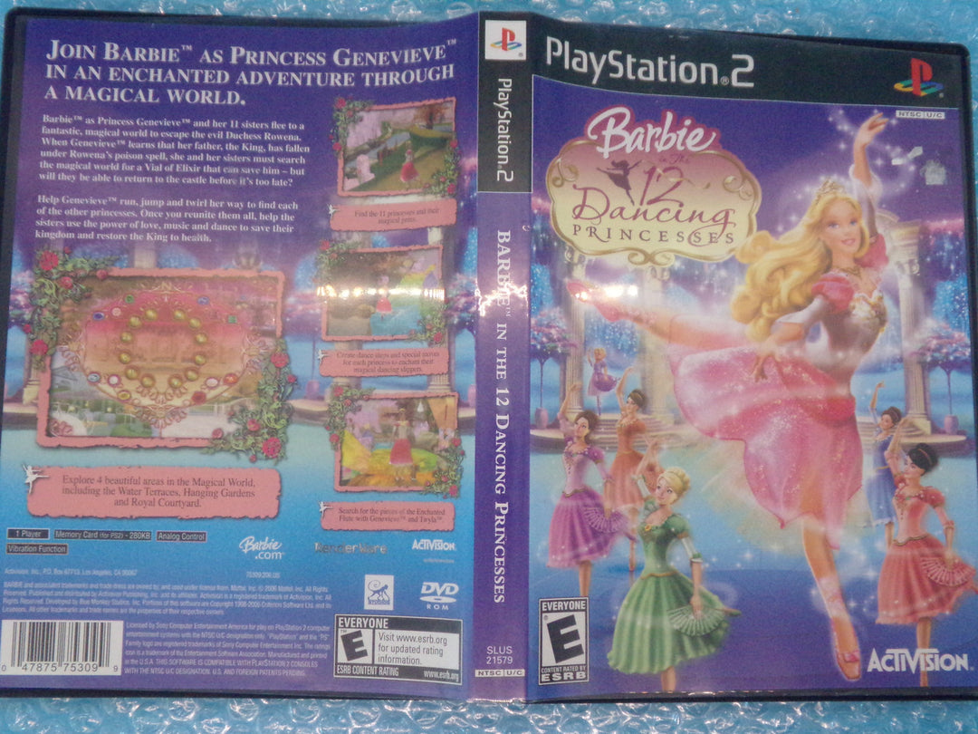 Barbie in the 12 Dancing Princesses Playstation 2 PS2 Used