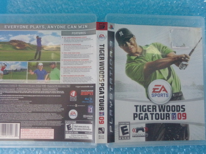 Tiger Woods PGA Tour 09 Playstation 3 PS3 Used