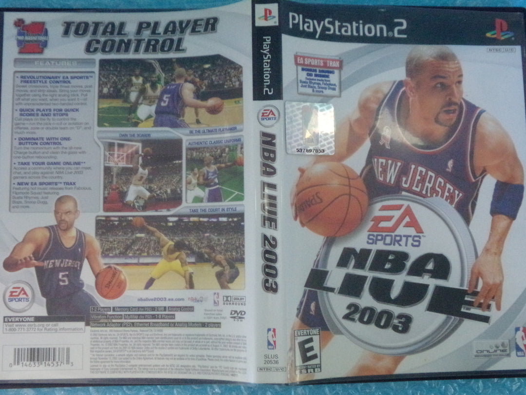 NBA Live 2003 Playstation 2 PS2 Used