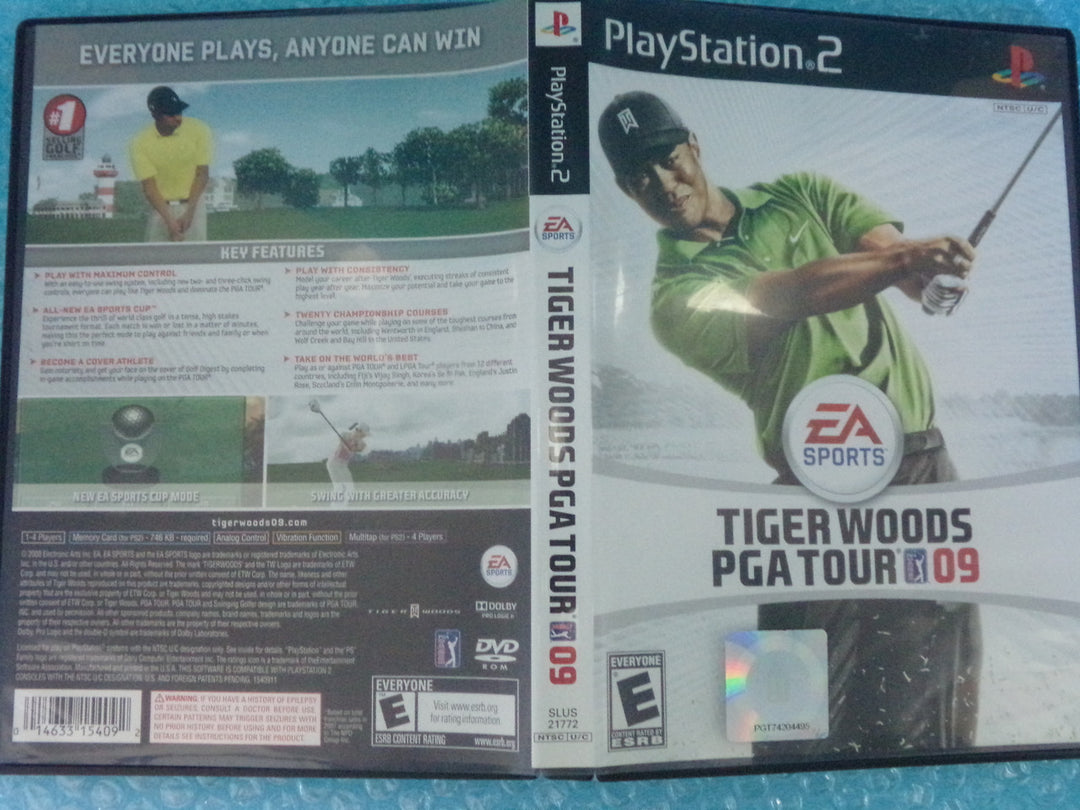 Tiger Woods PGA Tour 09 Playstation 2 PS2 Used