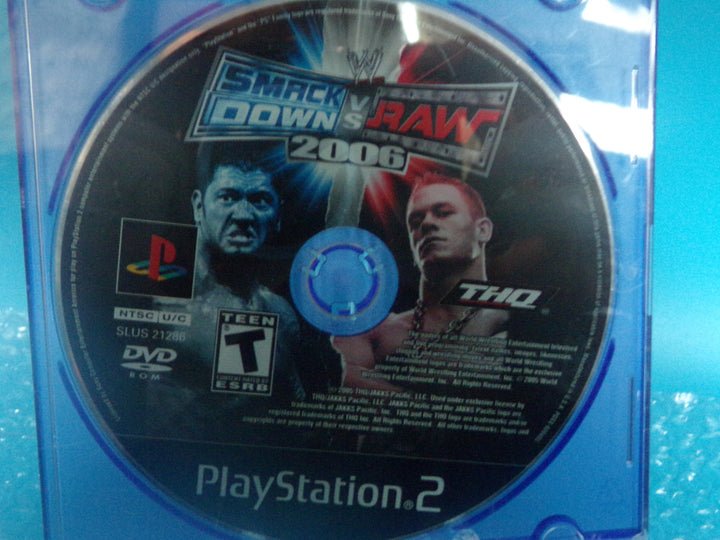 WWE SmackDown! Vs. RAW 2006 Playstation 2 PS2 Disc Only