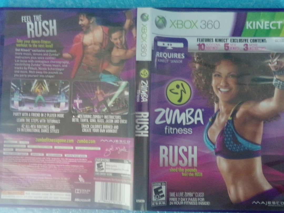 Zumba Fitness Rush Xbox 360 Kinect Used