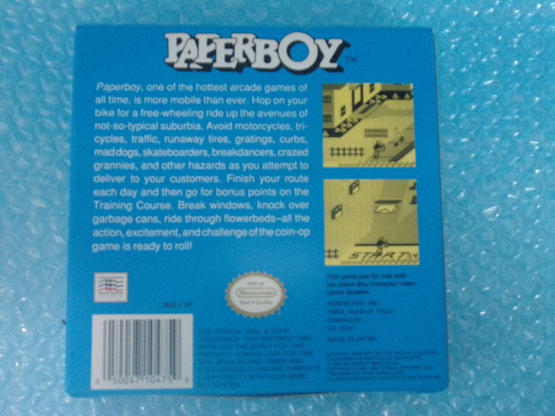 Paperboy Game Boy Original Boxed Used