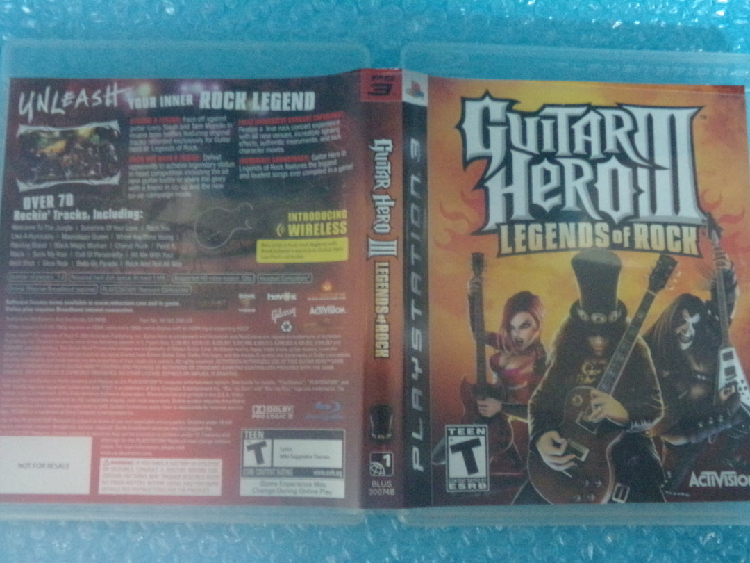 Guitar Hero III: Legends of Rock Playstation 3 PS3 Used