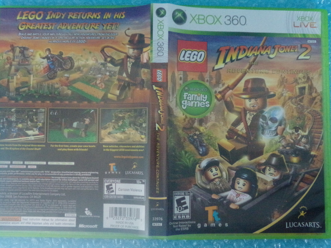 LEGO Indiana Jones 2: The Adventure Continues Xbox 360 Used OS91124