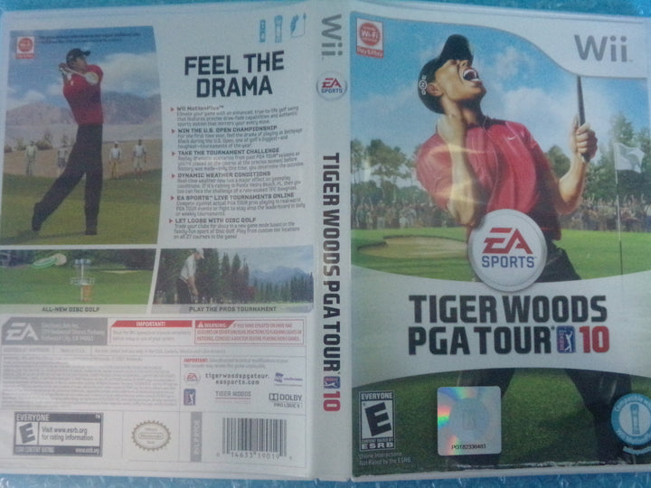 Tiger Woods PGA Tour 10 Wii Used