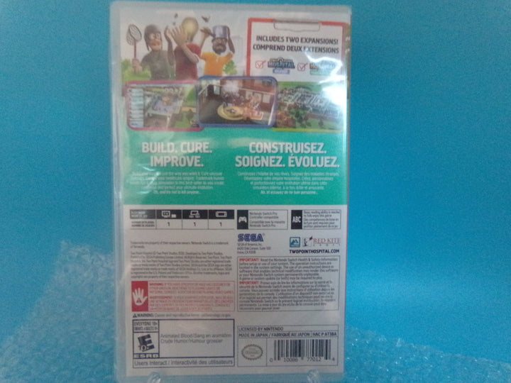 Two Point Hospital Nintendo Switch NEW