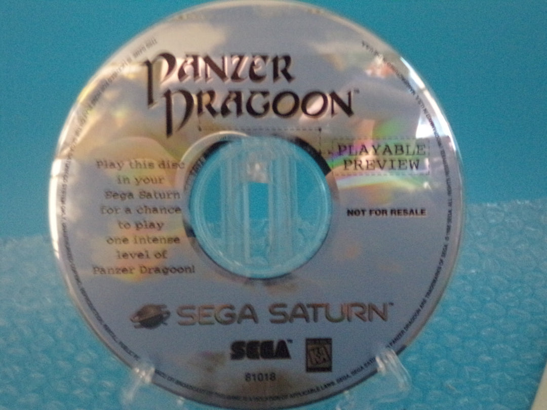 Panzer Dragoon Playable Preview Sega Saturn Used