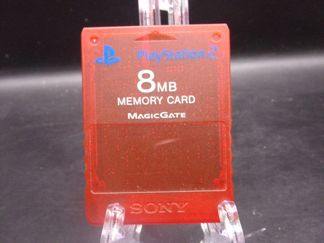 Official Sony Playstation 2 PS2 Memory Card (8MB) (Red) Used