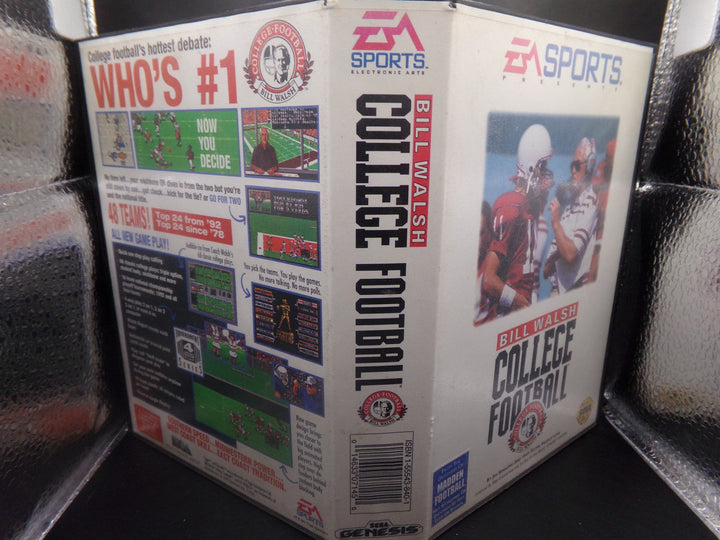 Bill Walsh College Football Sega Genesis Boxed Used