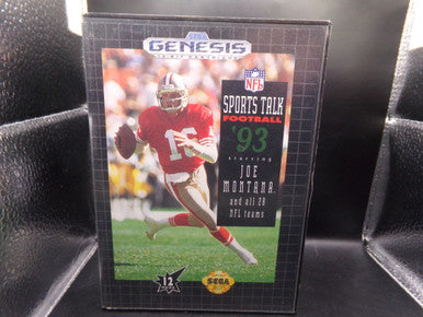 NFL Sports Talk Football '93 Sega Genesis Boxed Used