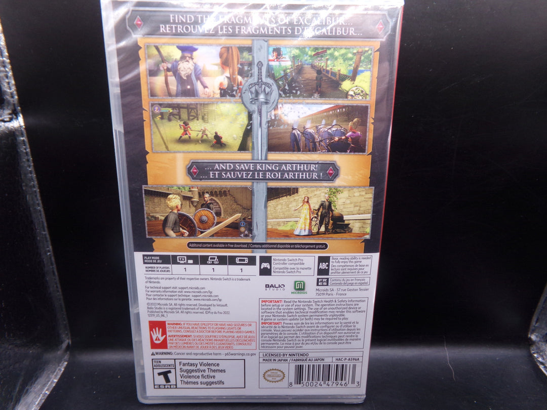 The Quest for Excalibur: Puy du Fou Nintendo Switch NEW