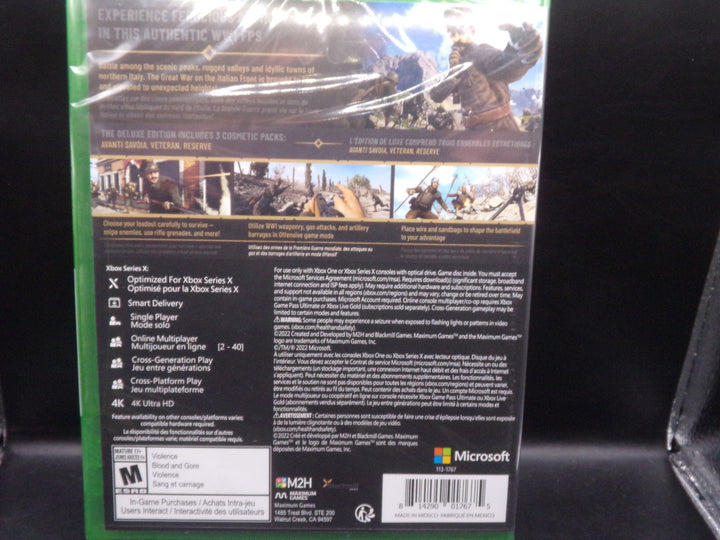 WWI Isonzo - Italian Front Xbox One/Xbox Series X NEW