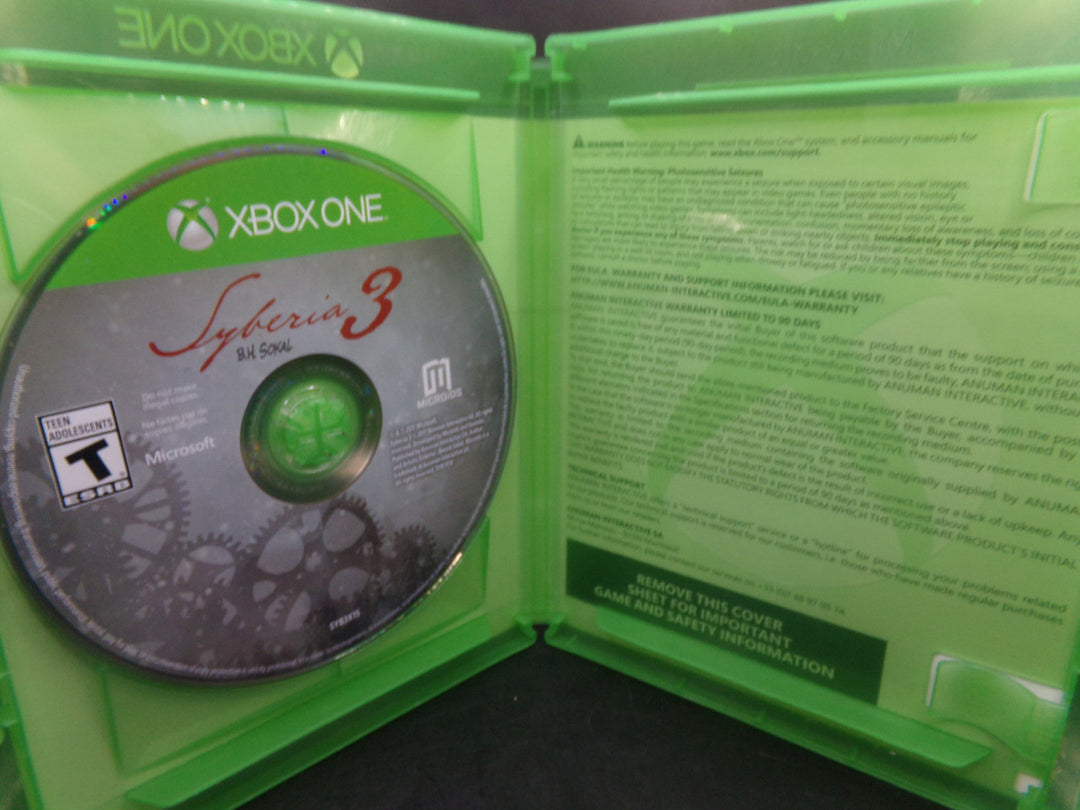 Syberia III Xbox One Used