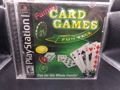 Family Card Game Fun Pack Playstation PS1 Used