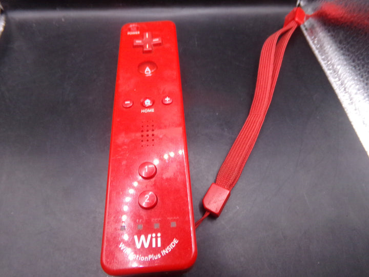 Nintendo Brand Wii Mote with Motion Plus (Red) Used