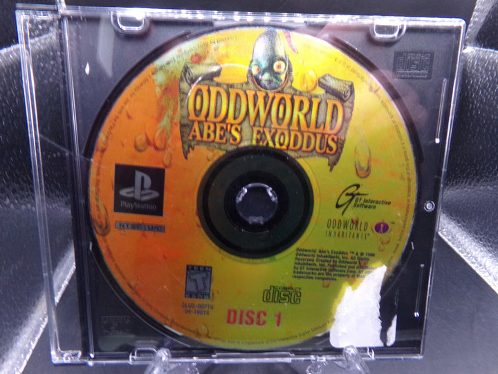 Oddworld: Abe's Exoddus Playstation PS1 Discs Only