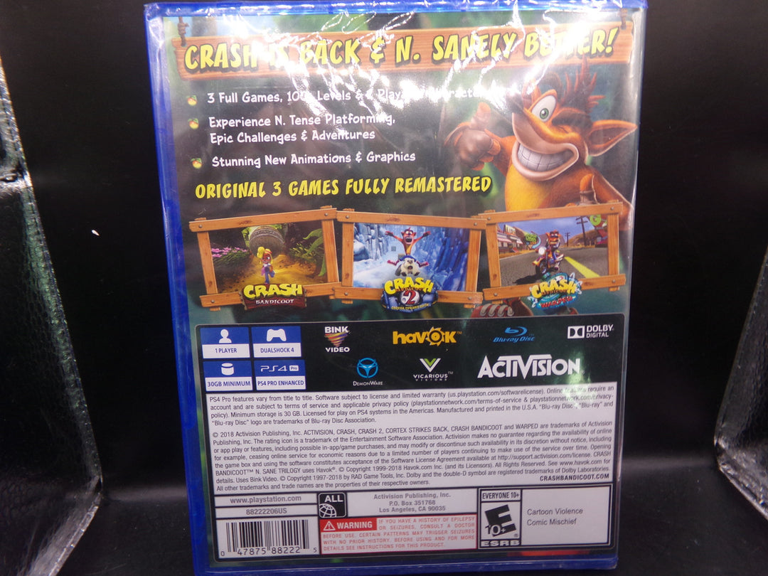 Crash Bandicoot: The N. Sane Trilogy Playstation 4 PS4 NEW