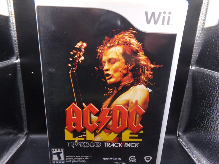 AC/DC Live Rock Band Track Pack Wii Used