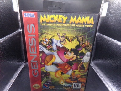 Mickey Mania: The Timeless Adventures of Mickey Mouse Sega Genesis Boxed Used