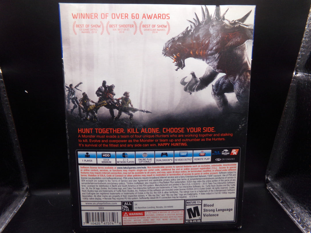 Evolve Playstation 4 PS4 Used