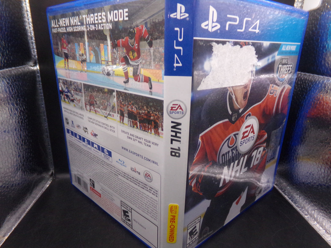 NHL 18 Playstation 4 PS4 Used
