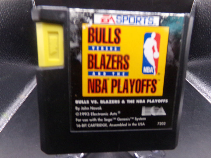 Bulls Vs. Blazers and the NBA Playoffs Sega Genesis Used