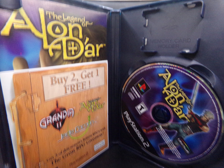 The Legend of Alon D'ar Playstation 2 PS2 Used