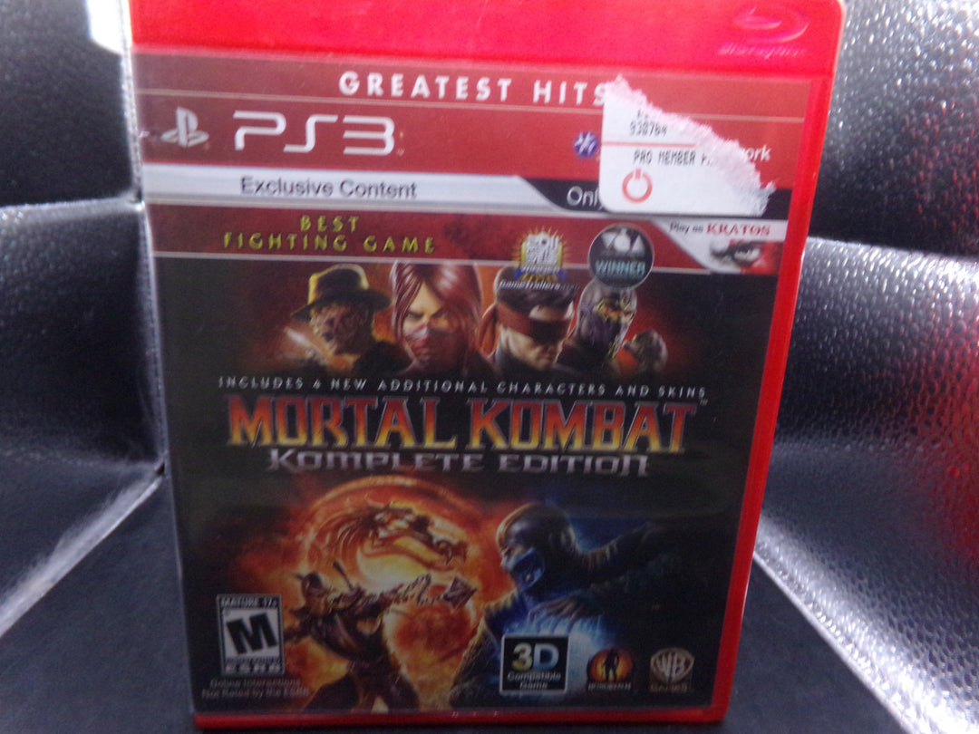Mortal Kombat Komplete Edition Playstation 3 PS3 Used