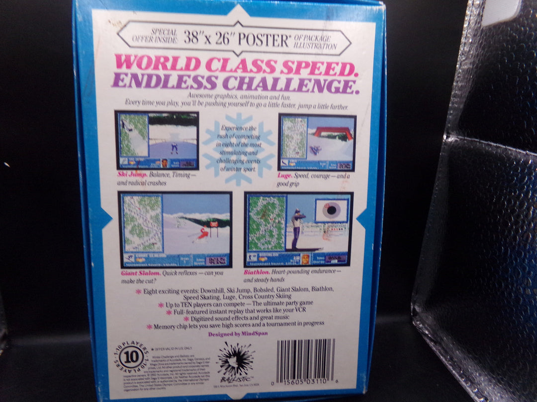 Winter Challenge Sega Genesis Boxed Used