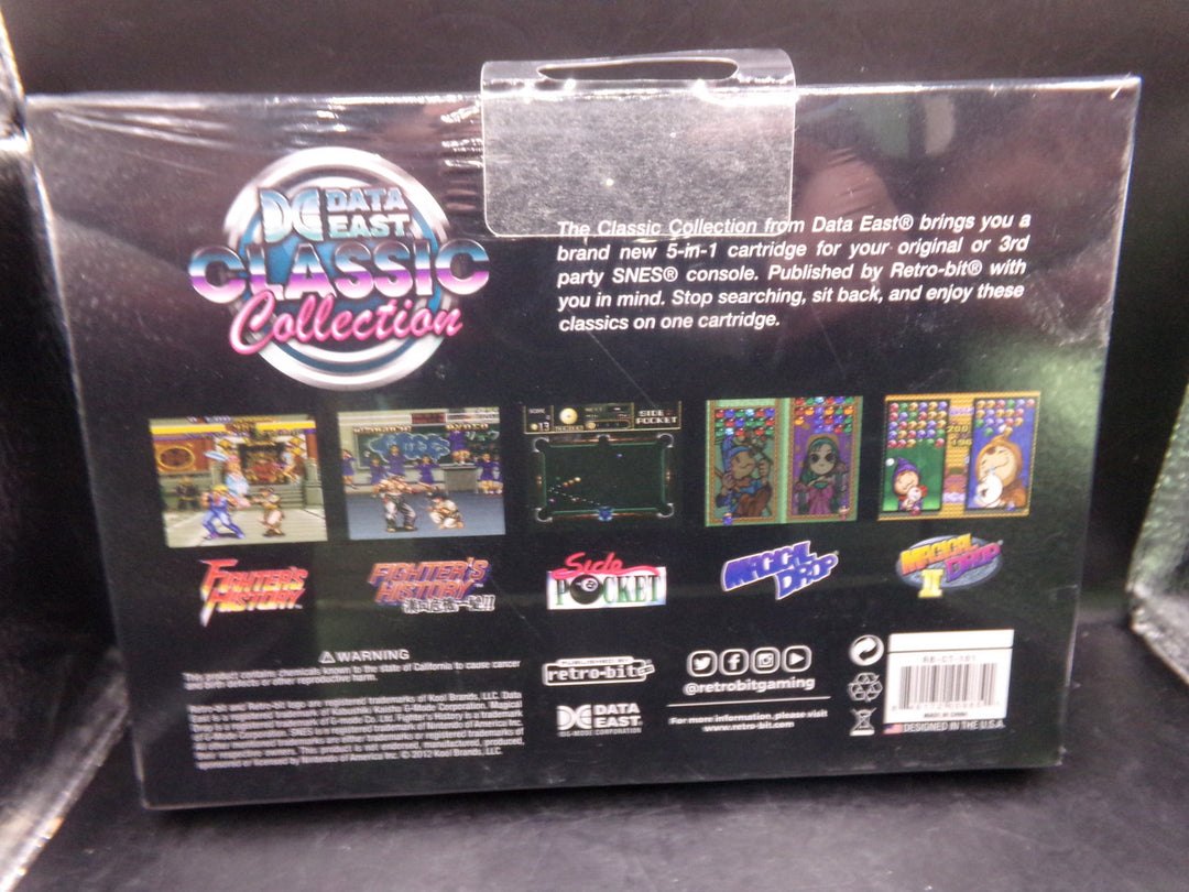 Retro-Bit Data East Classic Collection SNES Cartridge - 5 Games in 1 - Super Nintendo NEW