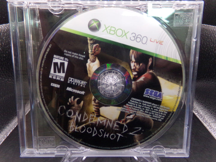 Condemned 2: Bloodshot Xbox 360 Disc Only