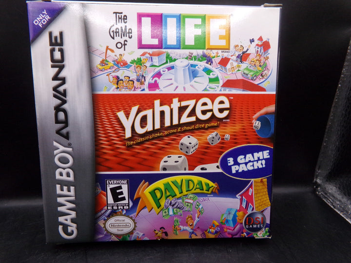 Life/Yahtzee/Payday Game Boy Advance GBA Boxed Used