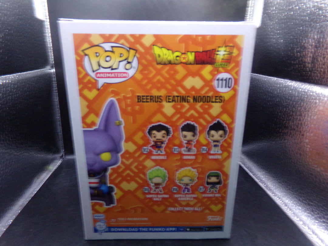 Dragon Ball Super - #1110 Beerus (Eating Noodles) (Hot Topic) Funko Pop