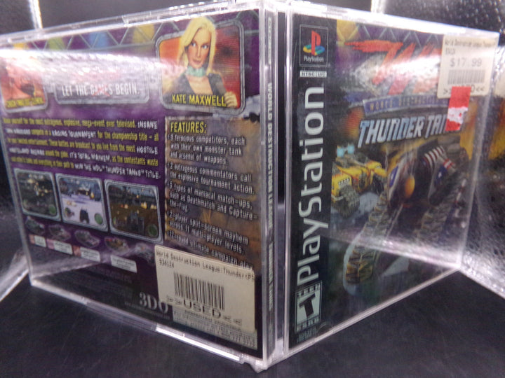 WDL World Destruction League: Thunder Tanks Playstation PS1 Used