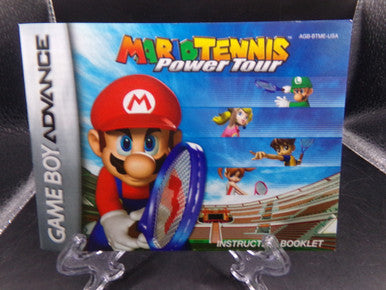 Mario Tennis: Power Tour Game Boy Advance GBA MANUAL ONLY