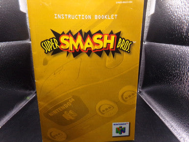 Super Smash Bros. Nintendo 64 N64 MANUAL ONLY